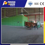 เครื่องอบไม้วีเนียร์แบบ 2 ชั้นพร้อมลูกกลิ้งตาข่าย